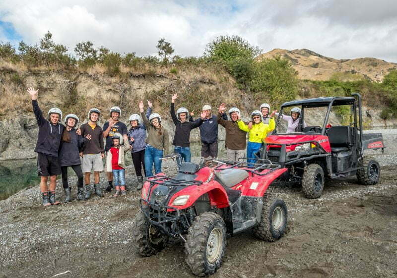 Group on a quad bike and buggy trek
